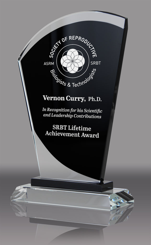 Sail-Shaped Crystal Award - 8 inch [GT2924-8]