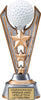 Golf Triple-Star Victory Resin Trophy [RMV9-GL]