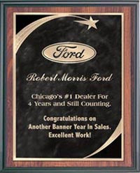 9 x 12 inch Plaque with Star [P912S]