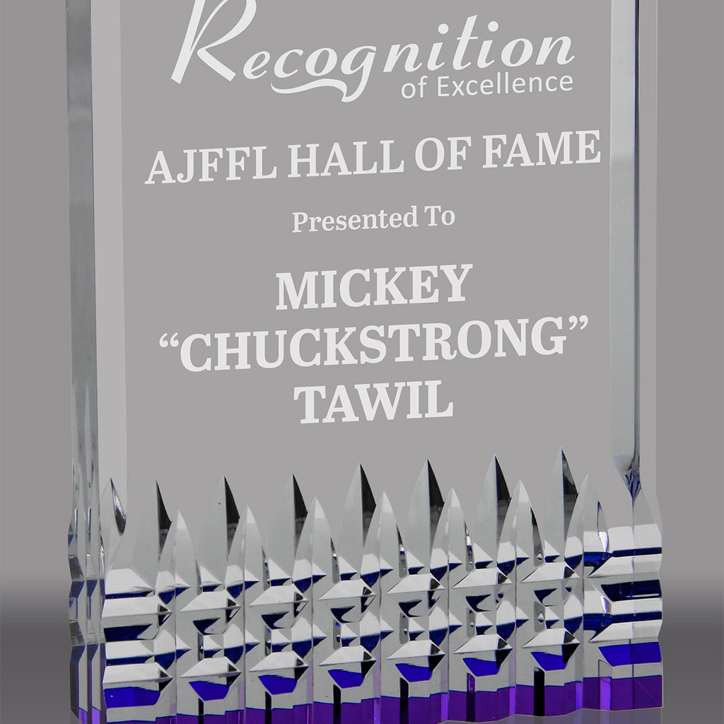 Reflective Base Acrylic Awards (Purple)