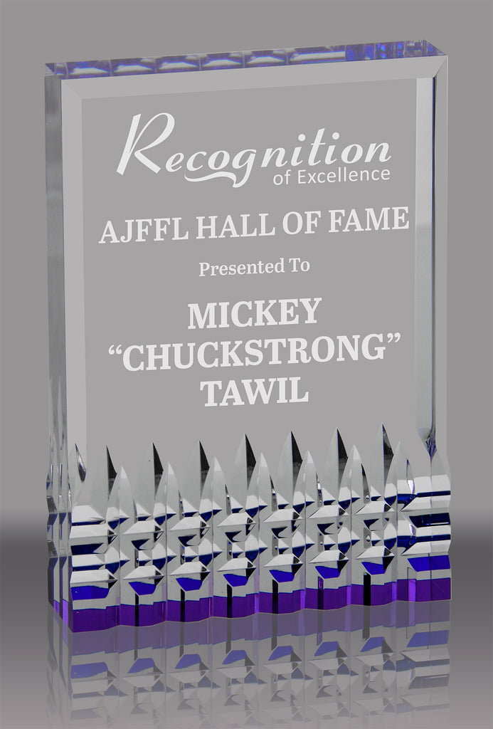 Reflective Base Acrylic Award- Purple 3.5x5 inch [ACRS-3P]