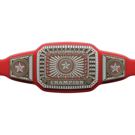 Champion Award Belt - Red & Silver [CAB-52-RED-S]