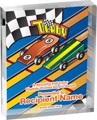 Derby Vibrix Acrylic Award [ACB45V-PNWD]