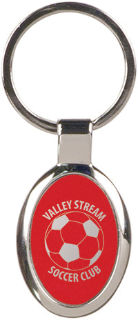 Oval Key Ring- Red [KCOV094-RED]