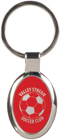 Oval Key Ring- Red [KCOV094-RED]