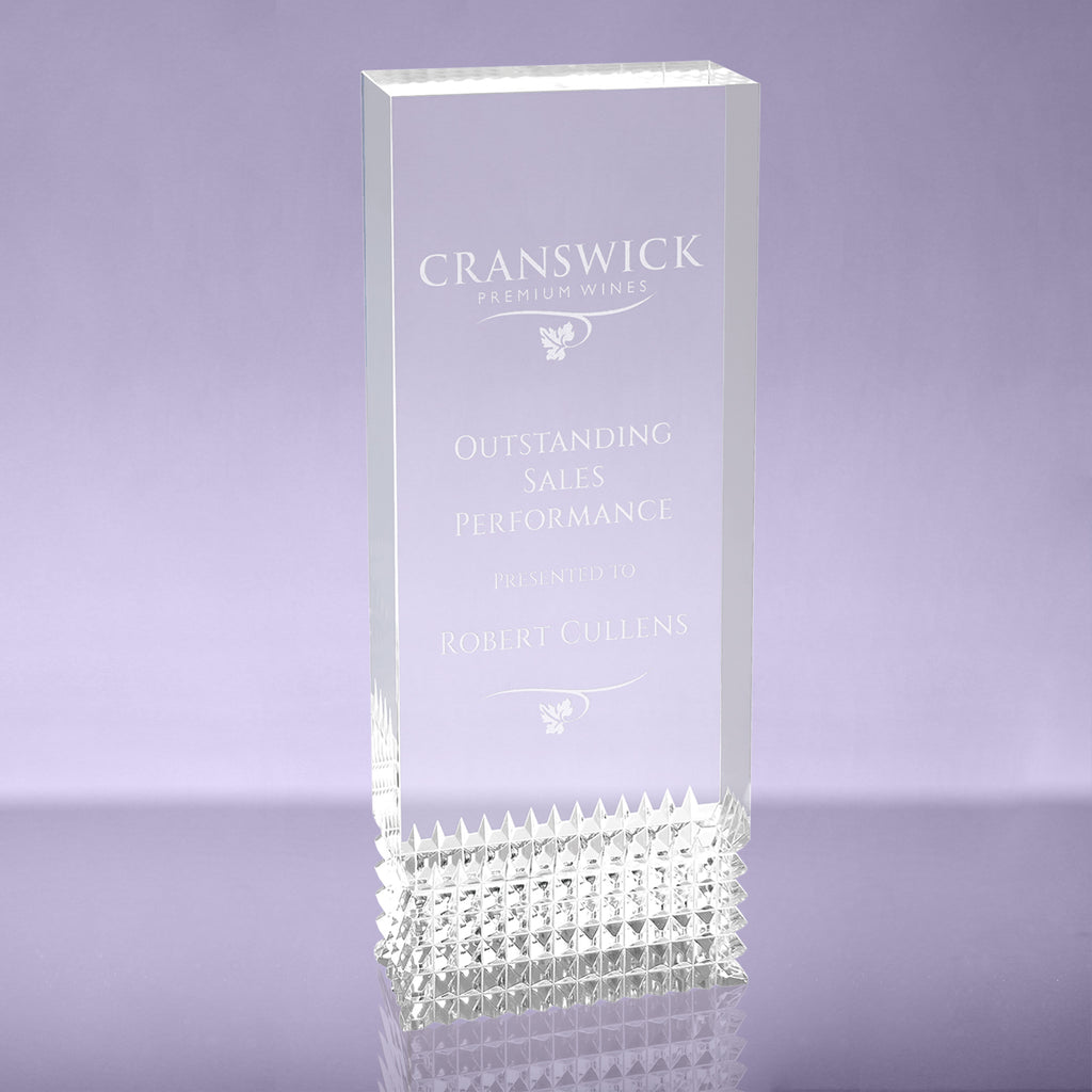 Silver Tribute Acrylic Award - 8 inch [AJTBT-8-S]