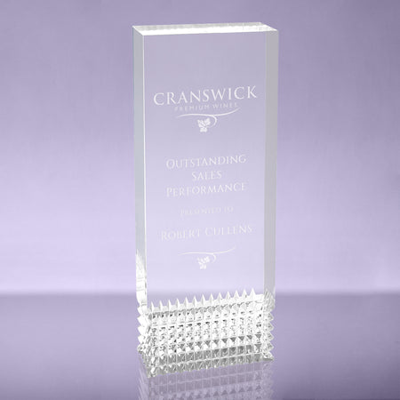 Silver Tribute Acrylic Award - 8 inch [AJTBT-8-S]