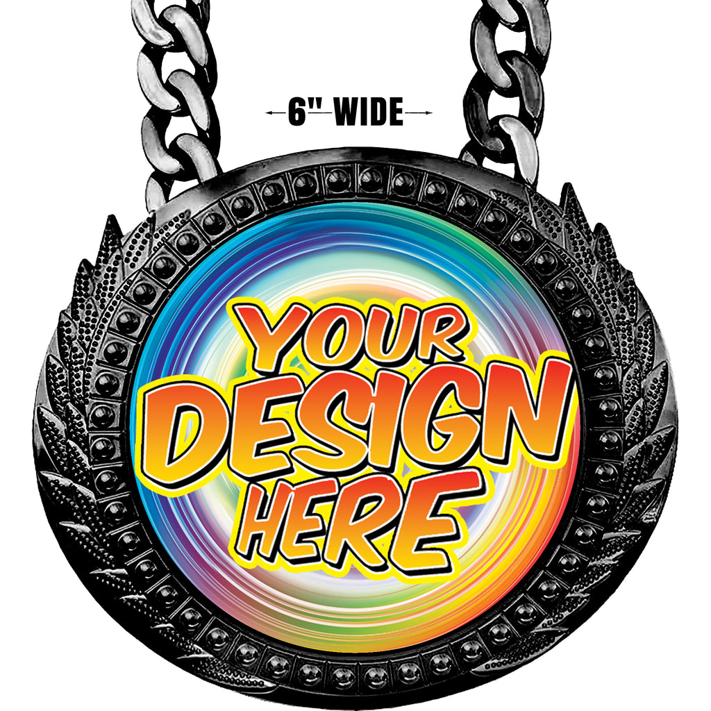 6 inch Custom Champion Chain - Black [CXCSP-BLK]