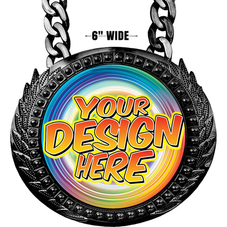 6 inch Custom Champion Chain - Black [CXCSP-BLK]