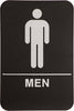 ADA 6 x 9 Black/White Mens Accessible Restroom Sign [AJDA-105]
