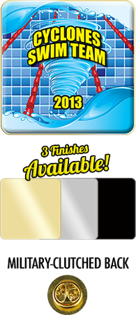 Rounded Corner Square Full Color Custom Pin [PCPD-RSQ51-6]