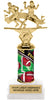 Football Stadium Sport Double Action Trophy [TSSDA10-FB]