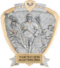 LaCrosse Sport Legend Shield Resin Trophy - Male [RSLS-LCM]