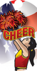 Cheerleading- USA Dog Tag Insert [DT-2492]