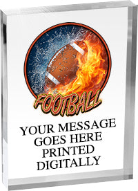 Football Vibrix Acrylic Award [ACB57V-FB]
