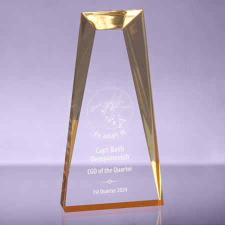 Gold Skyscraper Acrylic Award - 6 inch [APSKY-6-GLD]