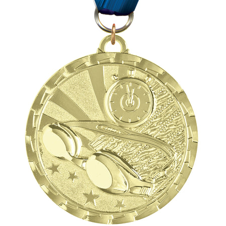 2" Swimming Bright Ray Medals  [MC2S-SW]