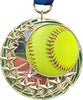 Softball Blasting Stars Medal - 2.25 inch [MSSB2-SB]