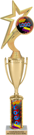 Cup Riser Custom Column & Insert Trophy - 16 inch [TXCPCI16-Z]