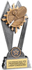 Tennis Sun Ray Trophy - 8 inch [RJSR-8-TN]