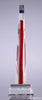 Bethesda Optical Crystal Award - Red 8.5 inch [CPBETH8-RED]