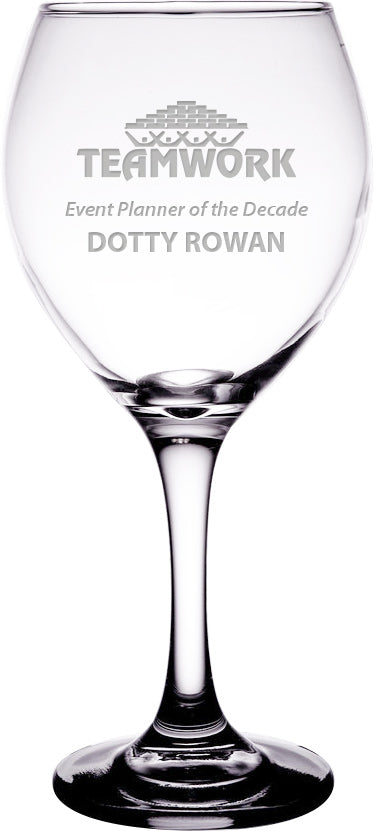 Engravable Bouquet Wine Glass [CBWG13]