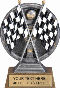 Racing Round 3D Sport Resin Trophy - 5" [RSR5-RC]