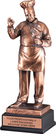 Chef Gallery Bronze Finish Resin Trophy 16" [GRS324]