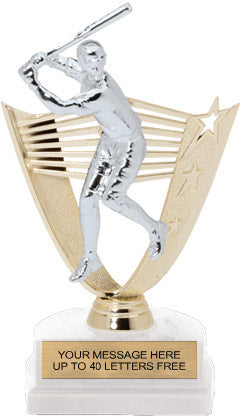 Softball Victory Backdrop Figure on Horseshoe Base [THSVYB-8-SB]