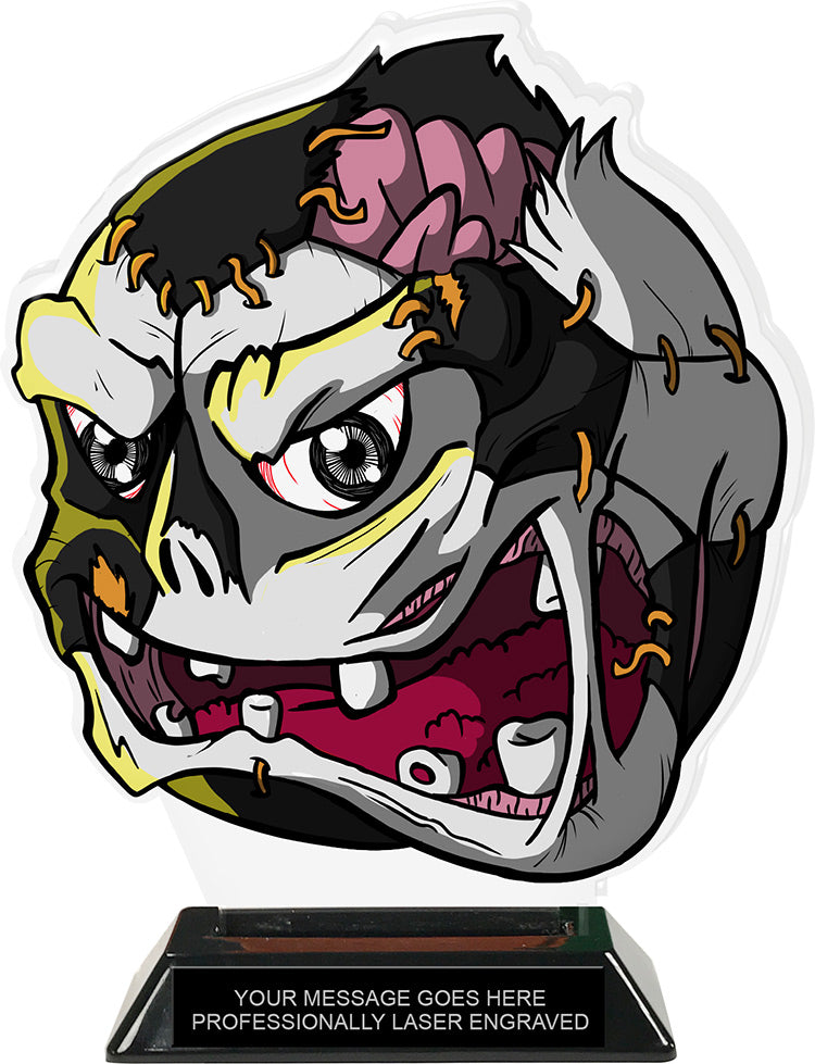 Exclusive Soccer Zomball Colorix-T Acrylic Trophy - 8.25 inch [TACR8-ZMBL-SC-Q]