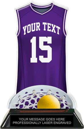Lacrosse Female Jersey Colorix-T Acrylic Trophy- Purple [TACR7-JSY-LC-PRP-F-Q]