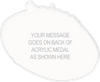Flag Football Krunch Colorix-M Acrylic Medal [MACR375-KRCH-FLGFB-Q]