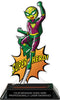 Tennis Female Super Hero Acrylic Trophy- 8 inch [TACR8-SH-TNF-Q]