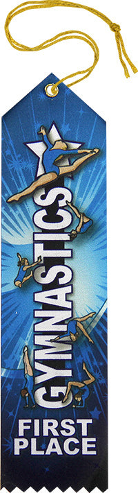 Gymnastics - 1st Place Colormax Ribbon [RCMSPT-GG-1ST]