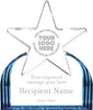 Acrylic Star on Blue Ridge Base - 8.5x7.25x1 [ASB6-BLU]