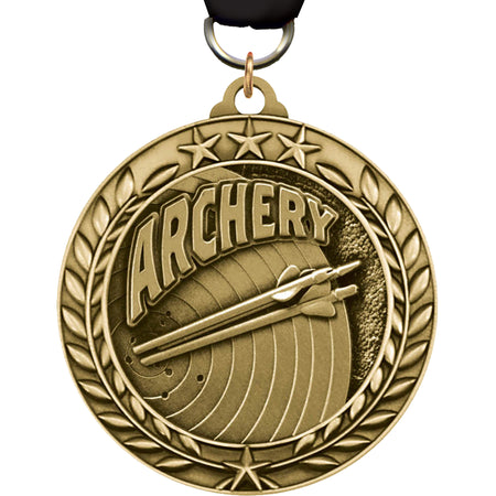 Archery 1.75 inch Dimensional Medal [MSW1-AY]