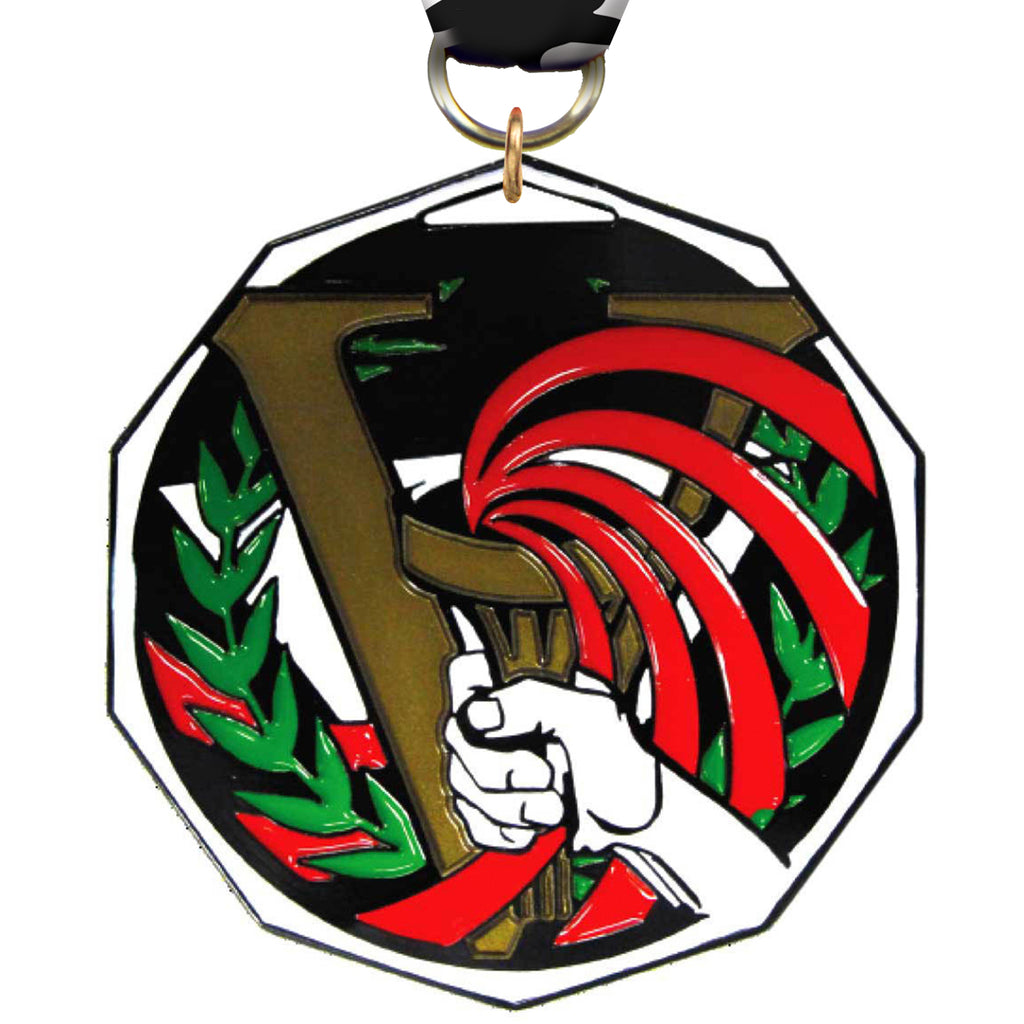 Victory Decagon Painted Medal [MDCM2-VY]