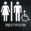 Unisex Handicap Accessible Restroom Sign [SSJP-PTYUH]