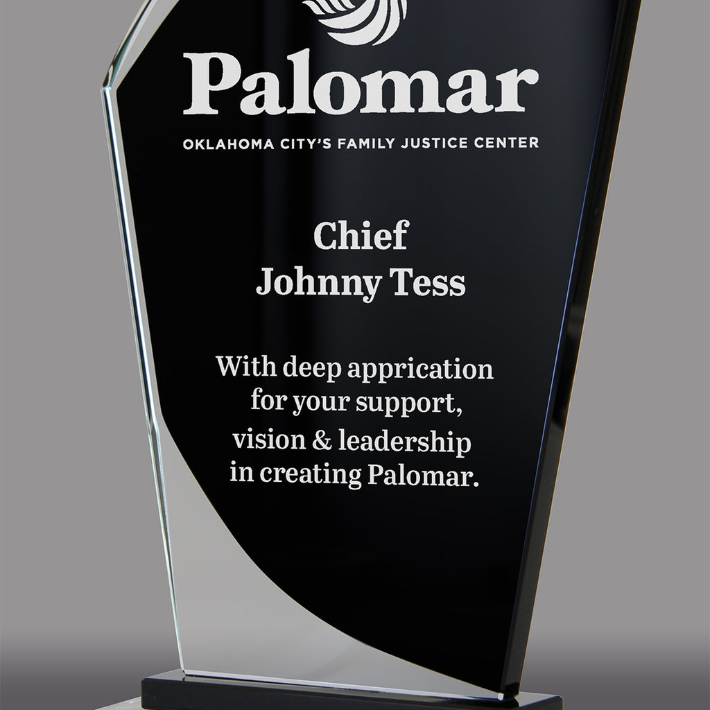 Sail-Shaped Crystal Awards