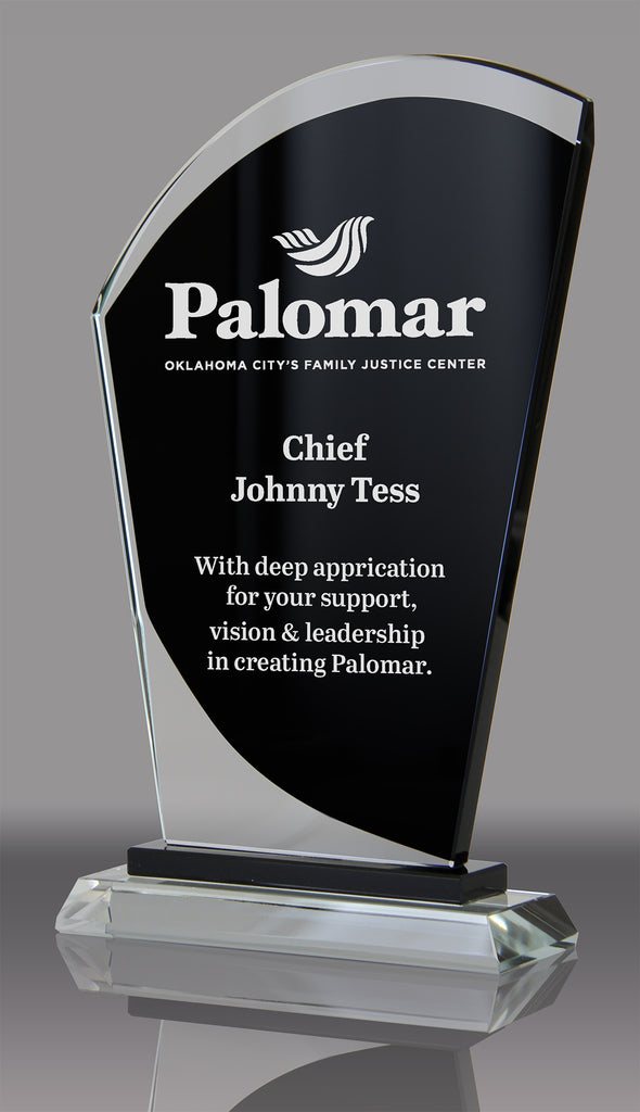 Sail-Shaped Crystal Award- 9.5 inch [GT2926-9]