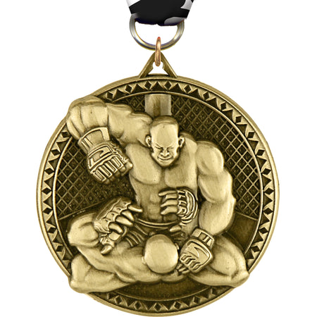 2" Mixed Martial Arts Ultra-Impact 3-D Medal [MDTD2-MMA]