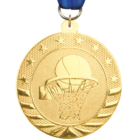 2" Basketball Starbrite Medal [MJSB2-BK]