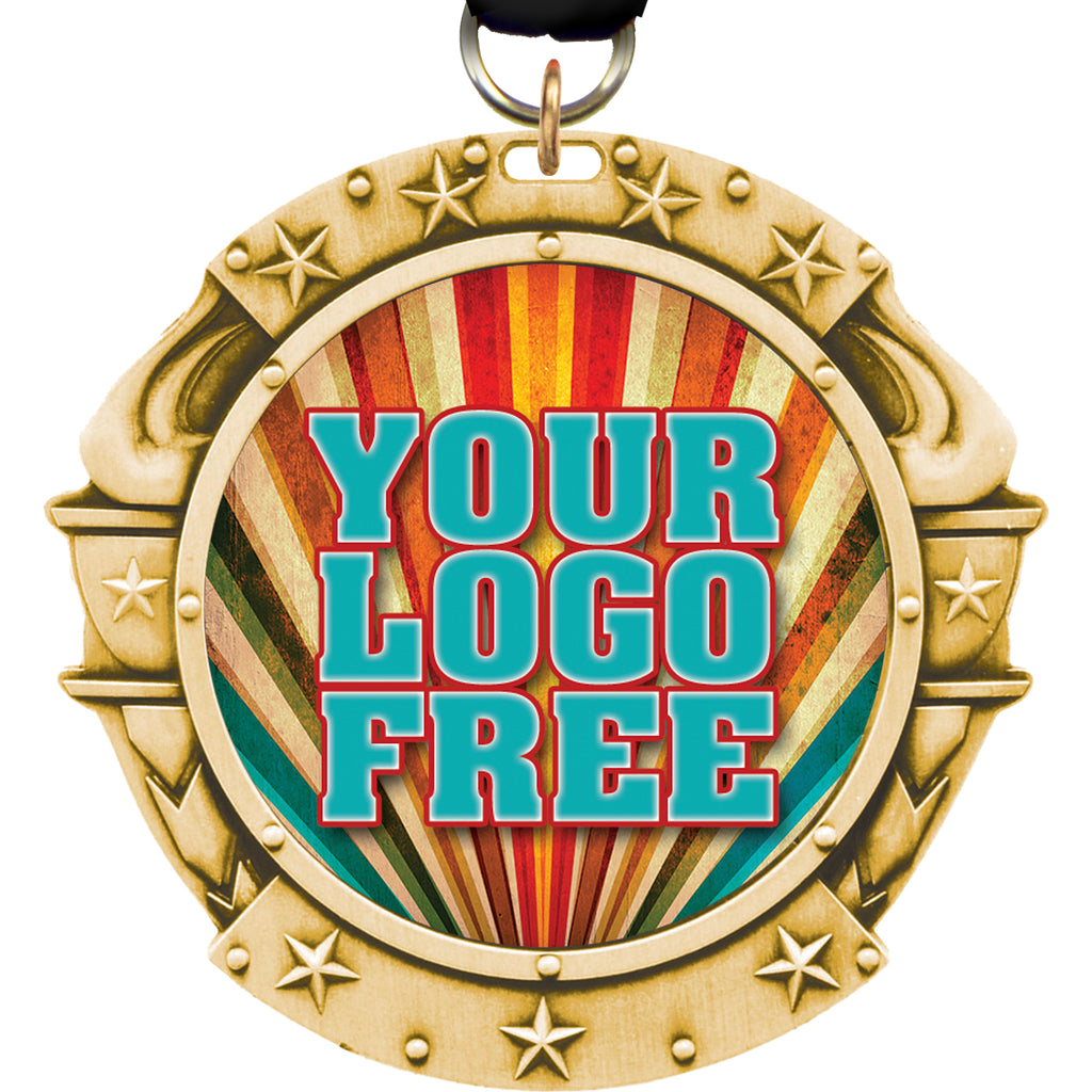 2.75" Custom Torch of Victory Insert Medal [MXS54A]