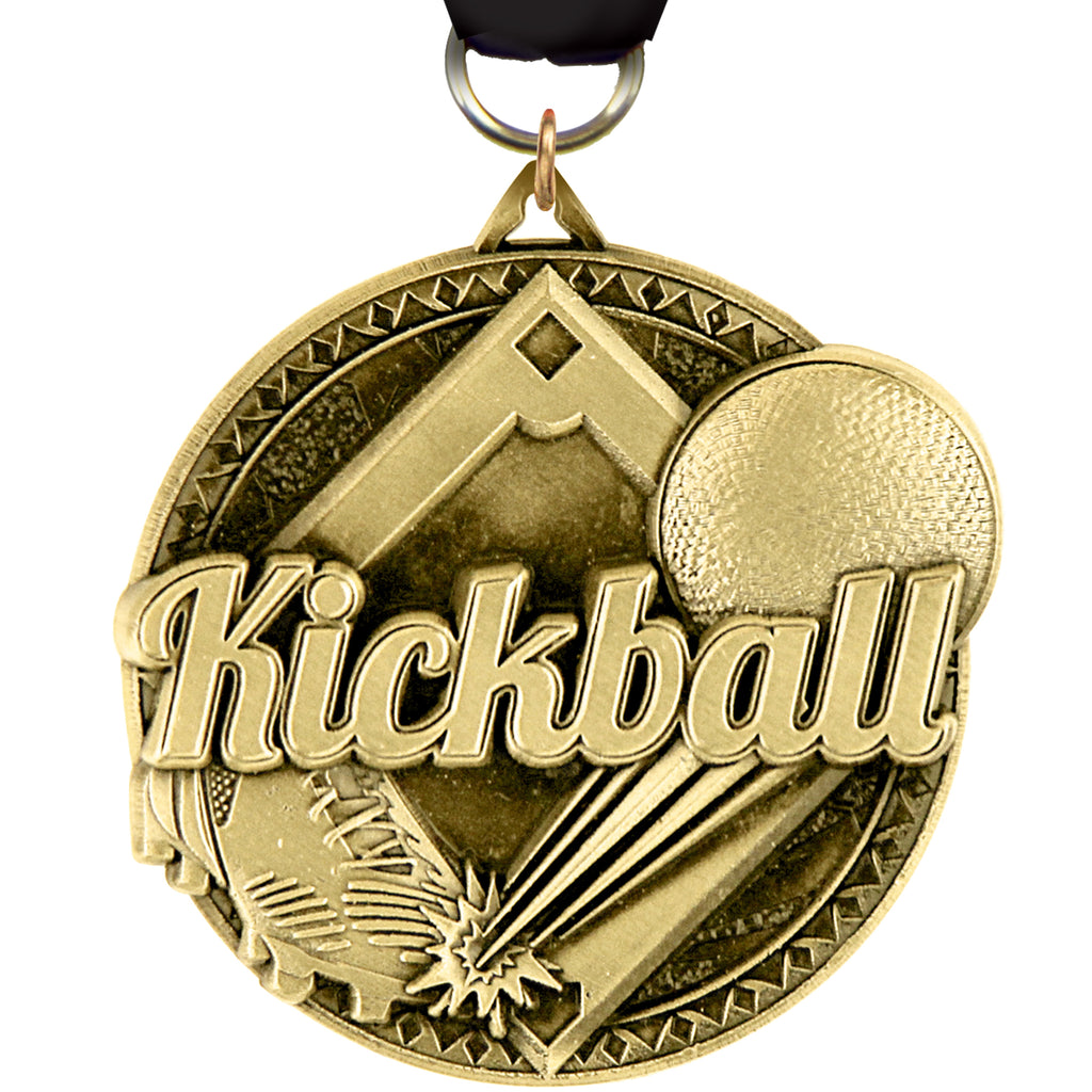 2" Kickball Ultra-Impact 3-D Medal [MDTD2-KKBL]