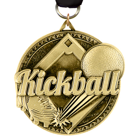 2" Kickball Ultra-Impact 3-D Medal [MDTD2-KKBL]