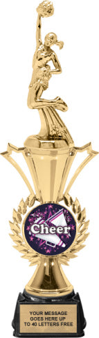 Cheer Insert Holder Radiance Riser Trophy [TPWSBR-i-CH]
