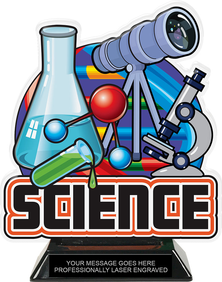 Science Colorix-T Acrylic Trophy- 8.25 inch [TACR8-KN-SE-Q]