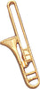 Trombone Gold Pin [PCM-MC-10]
