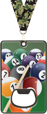 Bottle Opener with Magnetic Back- Billards [MCAROP-BL-1001]