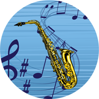 Music- Saxophone Insert [TD-1051]